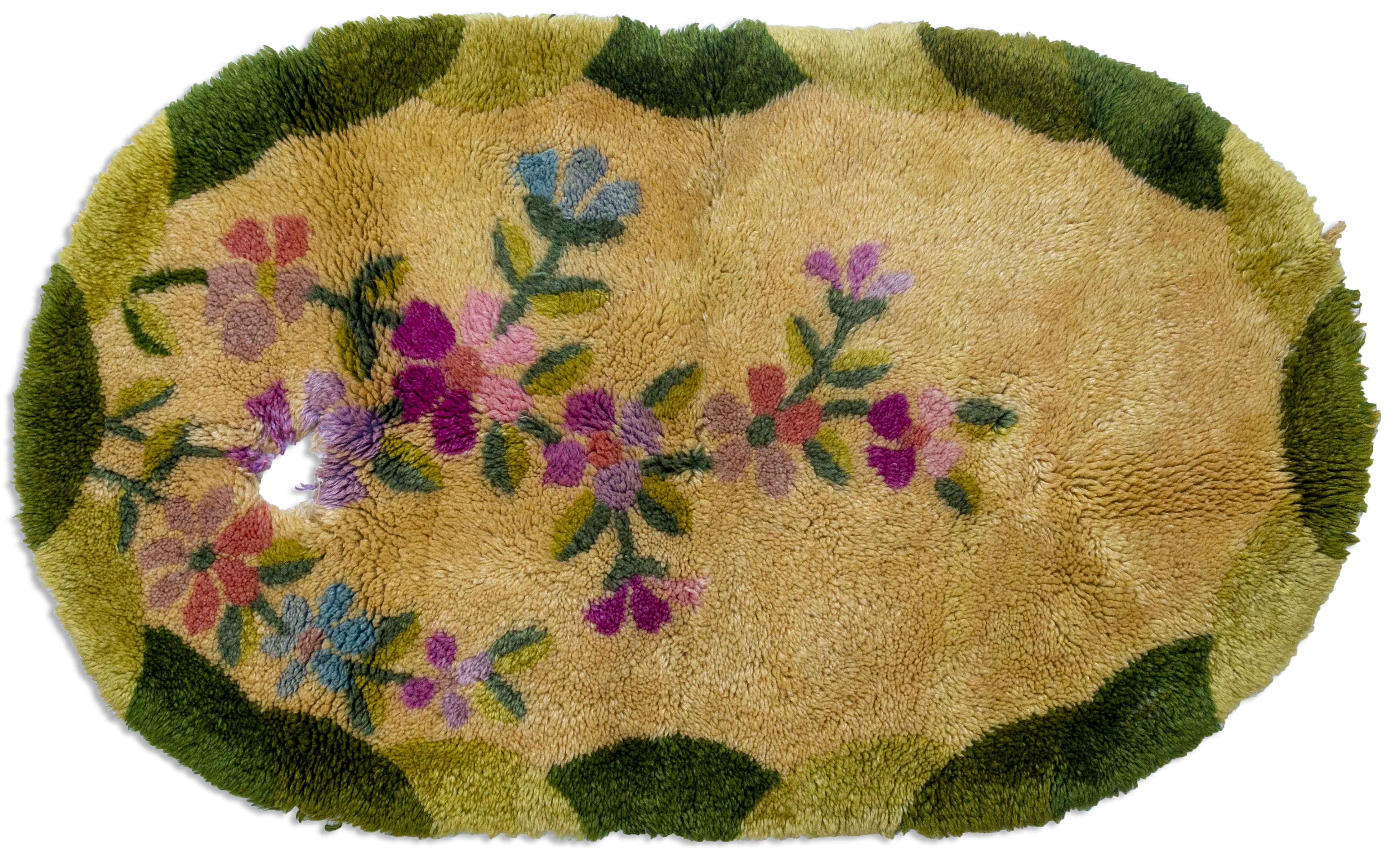 Lot Detail Moe Howard's ''Legendary'' Hooked Rug, Featured in His